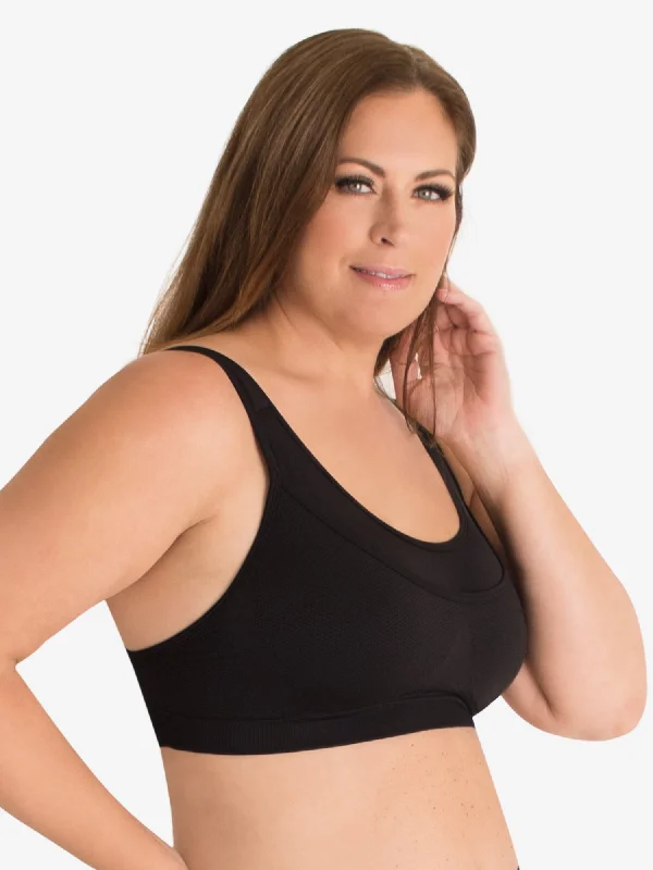 The Simone - Seamless Medium-Impact Sports Bra Sexy Mesh Bra