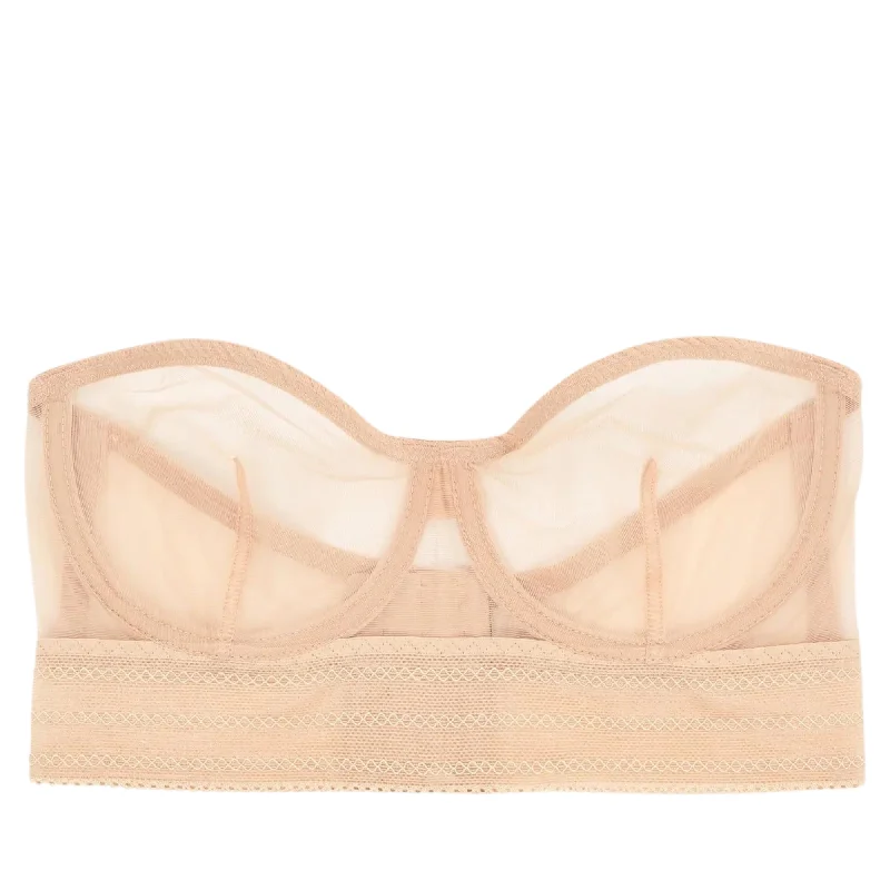 Else Bare Underwire Strapless Bra Comfortable Bralette Style