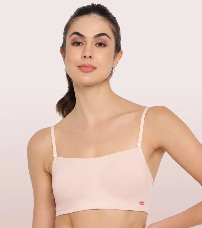 Full Coverage Non-Padded Wirefree Comfort Cami Detachable Bra Seamless Wireless Bra