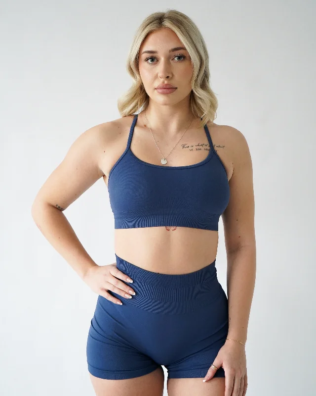 Enhance Adjustable Sports Bra - Denim Push-Up Bra Set