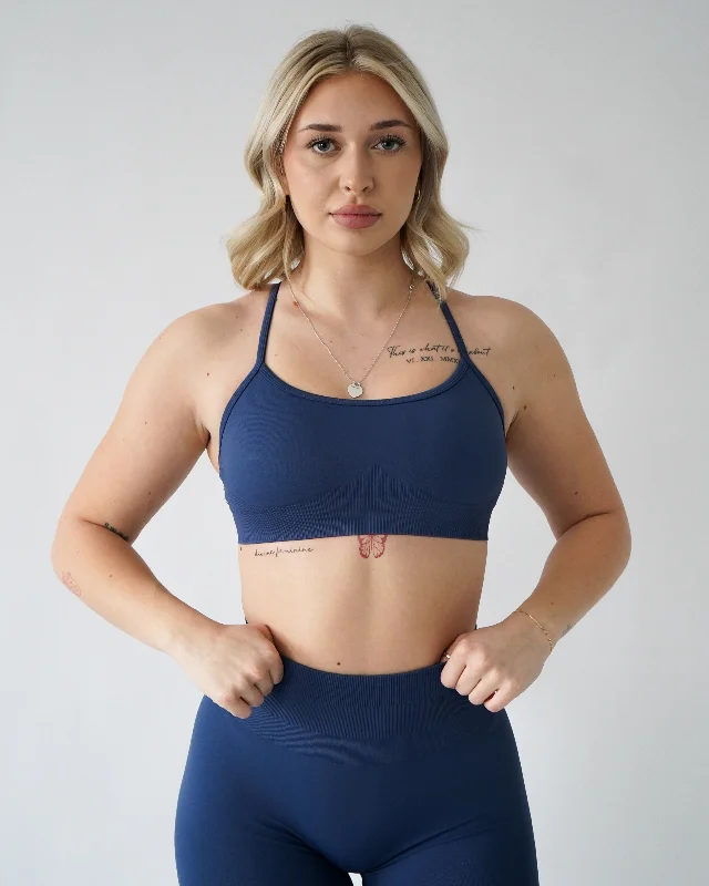 Enhance Vital Sports Bra - Denim Sporty Wireless Bra