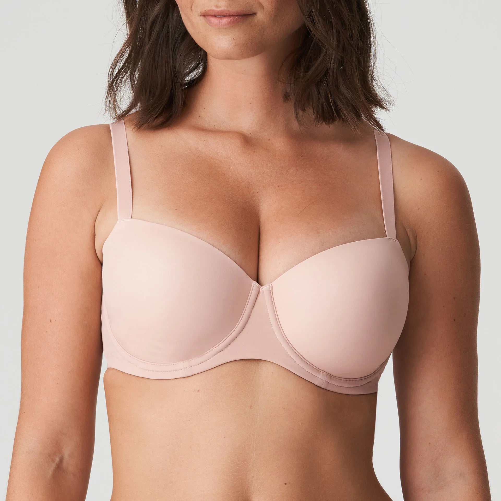 Figuras Padded Balcony Bra In Powder Rose - PrimaDonna Adjustable Fit Bra