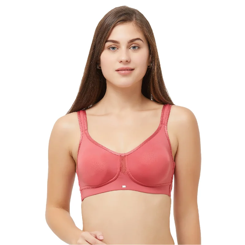 Full Coverage Minimizer Non Padded Non Wired Bra CB-328 Soft Lace Bra