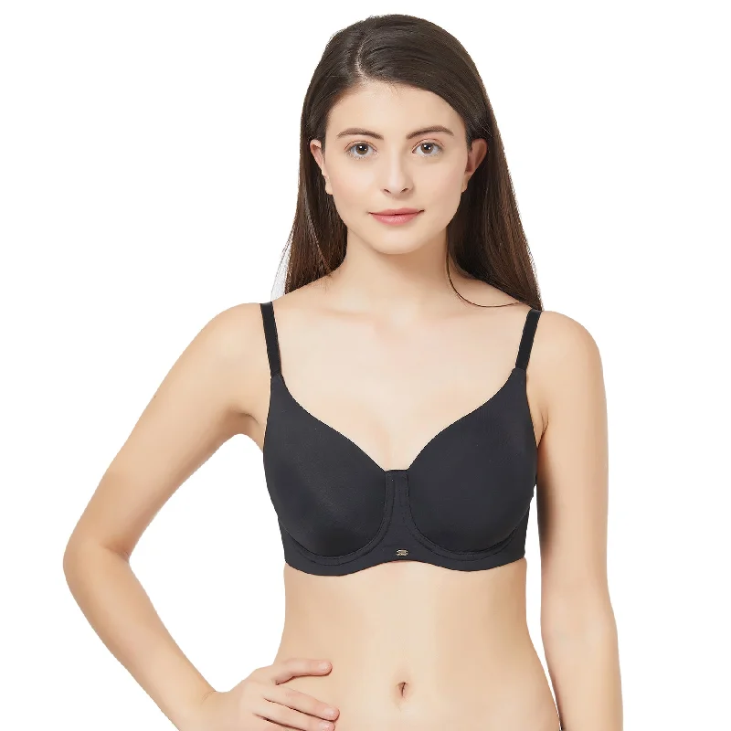 Full Coverage Non padded Wired Bra-CB-203 Lace-Trimmed Bra