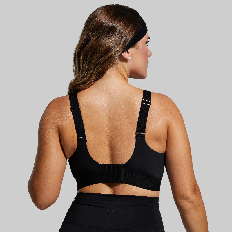 Let's Move Sports Bra (Black) Push-Up Padded Bra