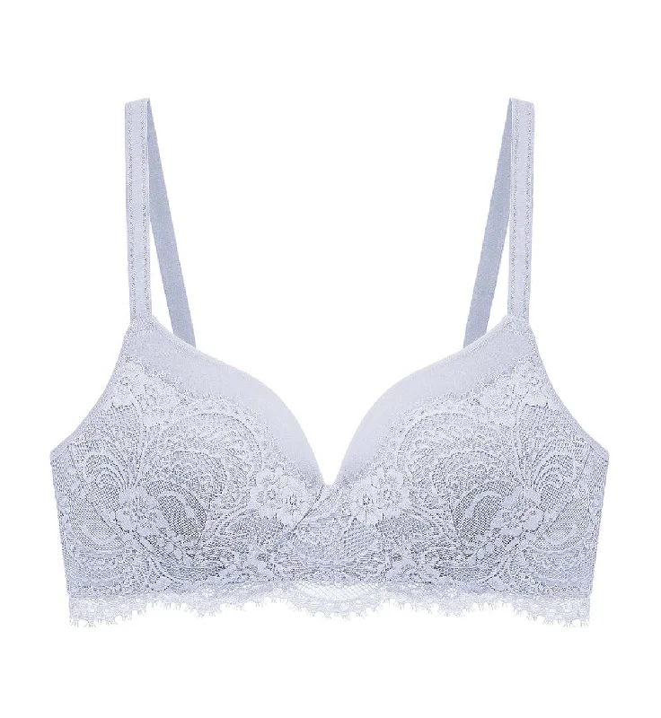 Love Lace Non Wired Padded Bra Lace-Trimmed Bra