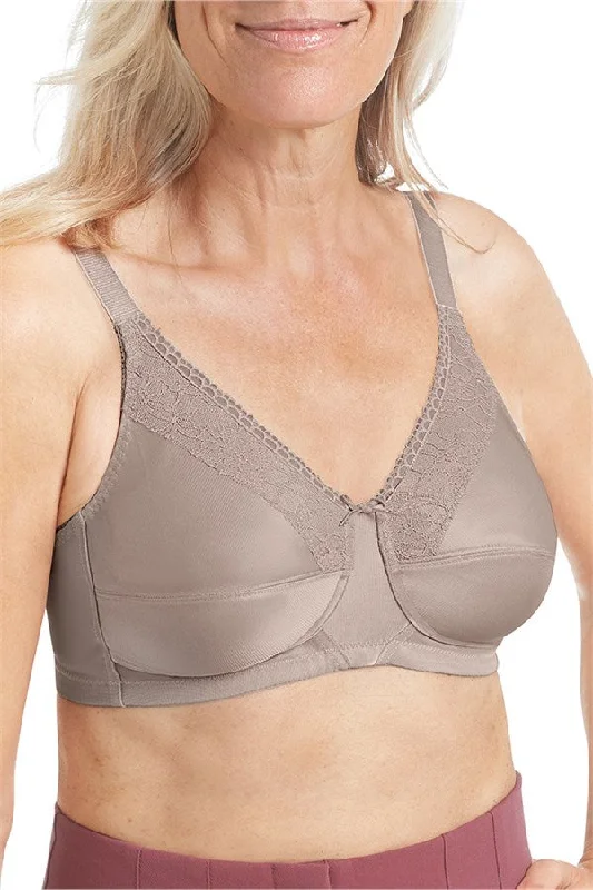 Nancy Non-Wired Bra - Taupe #44752 High Support Sports Bra