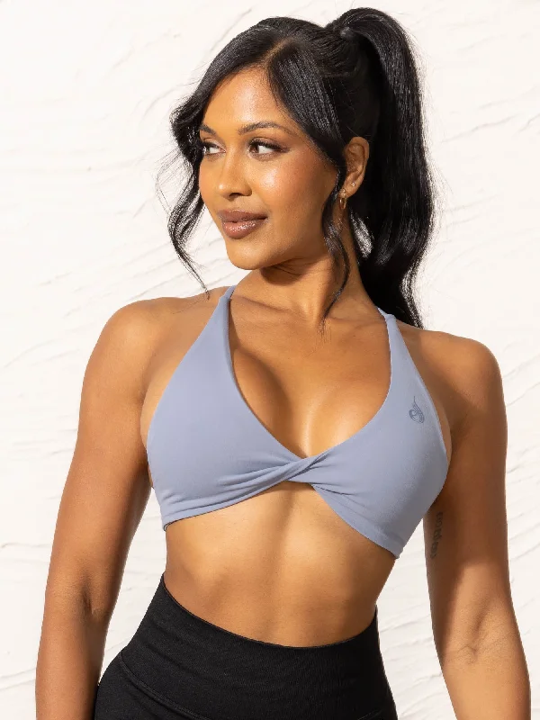 NKD Twist Sports Bra - Denim Blue Simple Wireless Bra