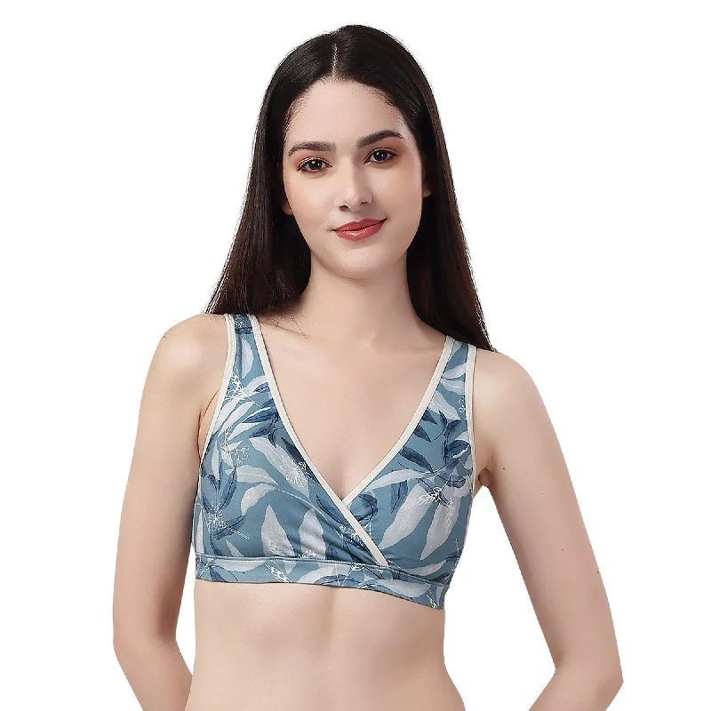 Non Padded Non Wired Lounge Bra with Removable Cups BB-05 Contour Bra Style