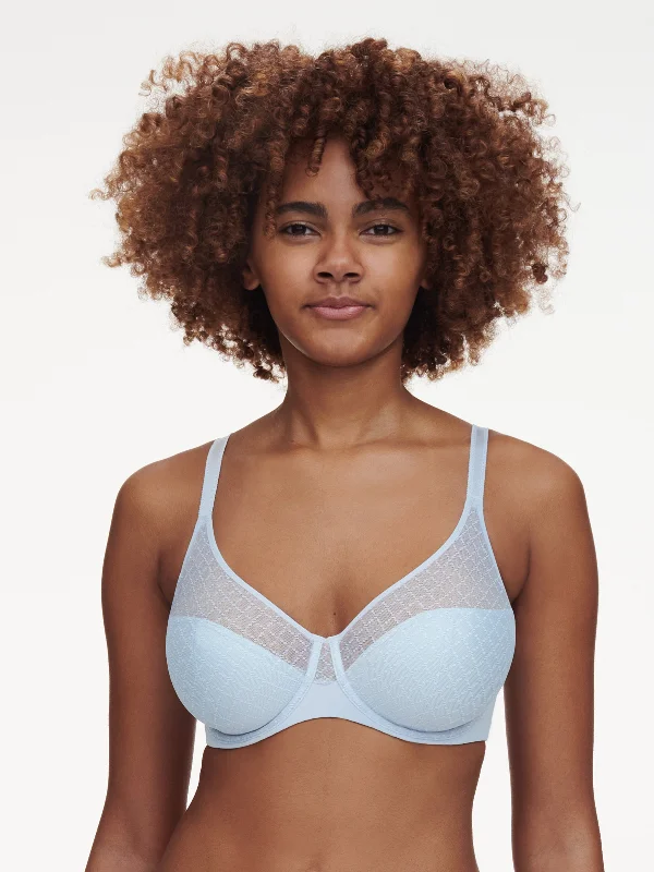 Norah Chic Flex Fit Unlined Bra In Slate Blue - Chantelle Comfort Fit Bralette