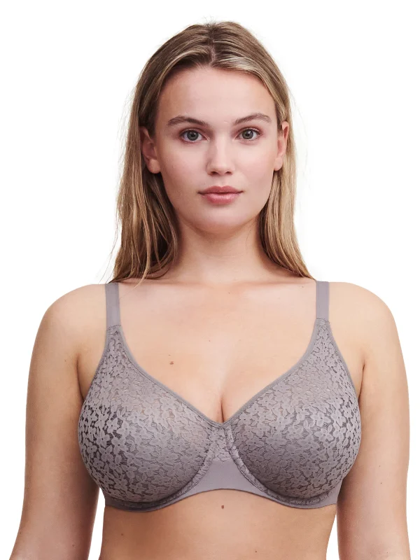 Norah Comfort Flex Fit Full Cup Bra In Purple Grey - Chantelle Lightweight Cotton Bra