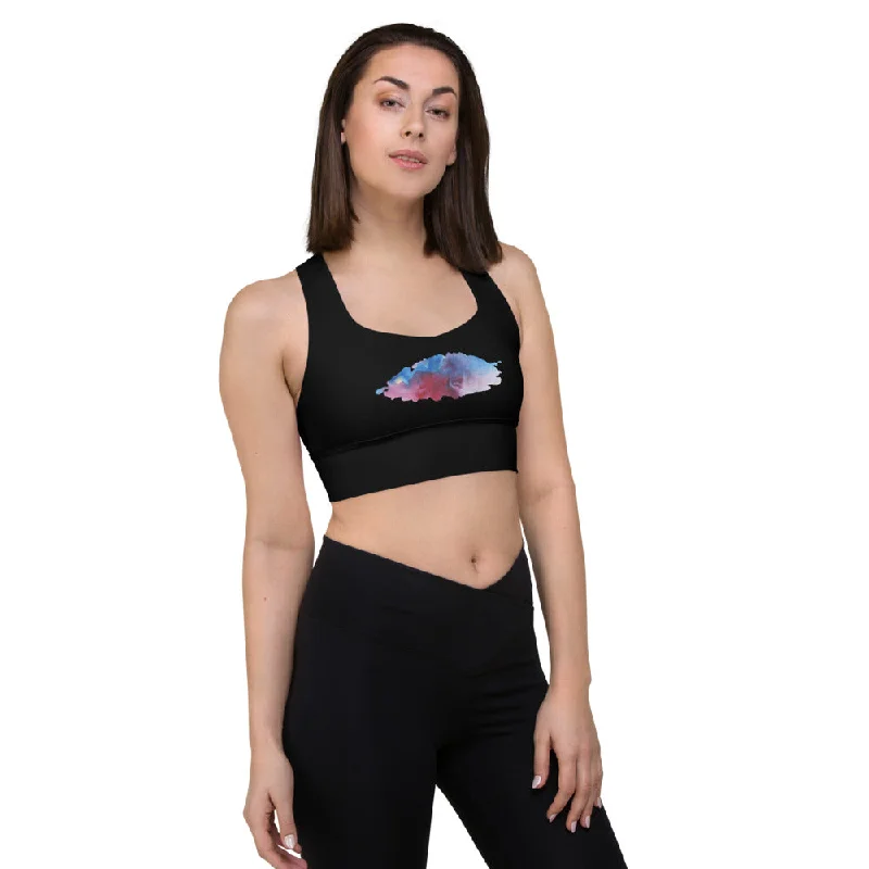 Notes In The Dark Longline sports bra Sporty Wireless Bra