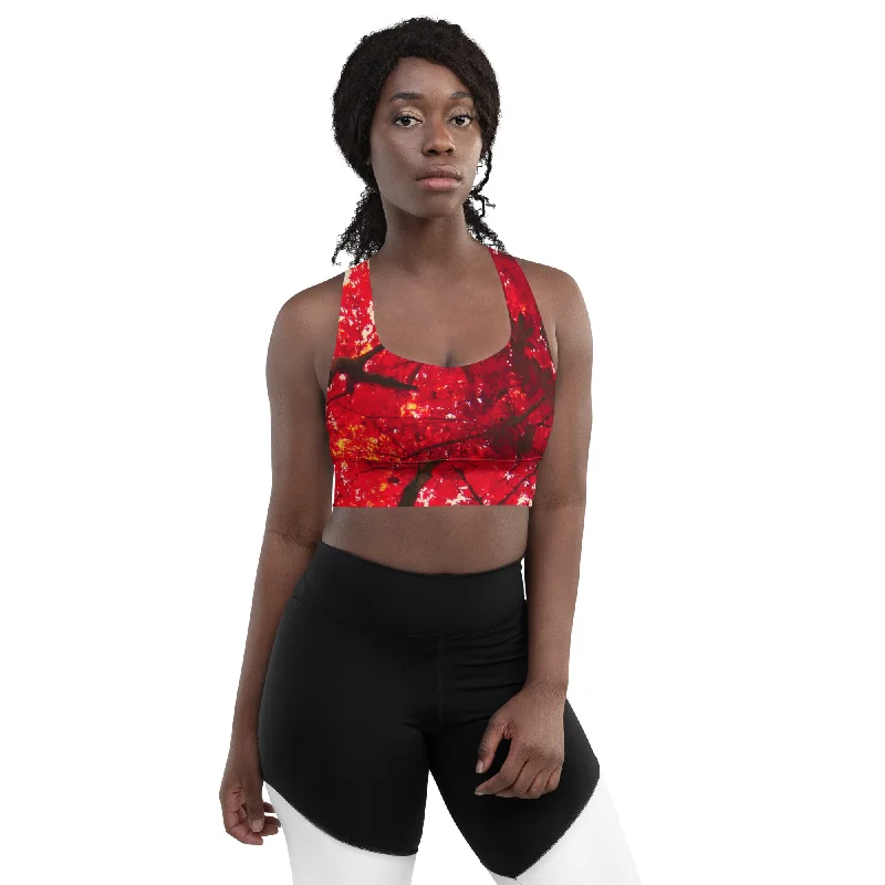 Oh Canada Longline sports bra Comfortable Fit Bralette