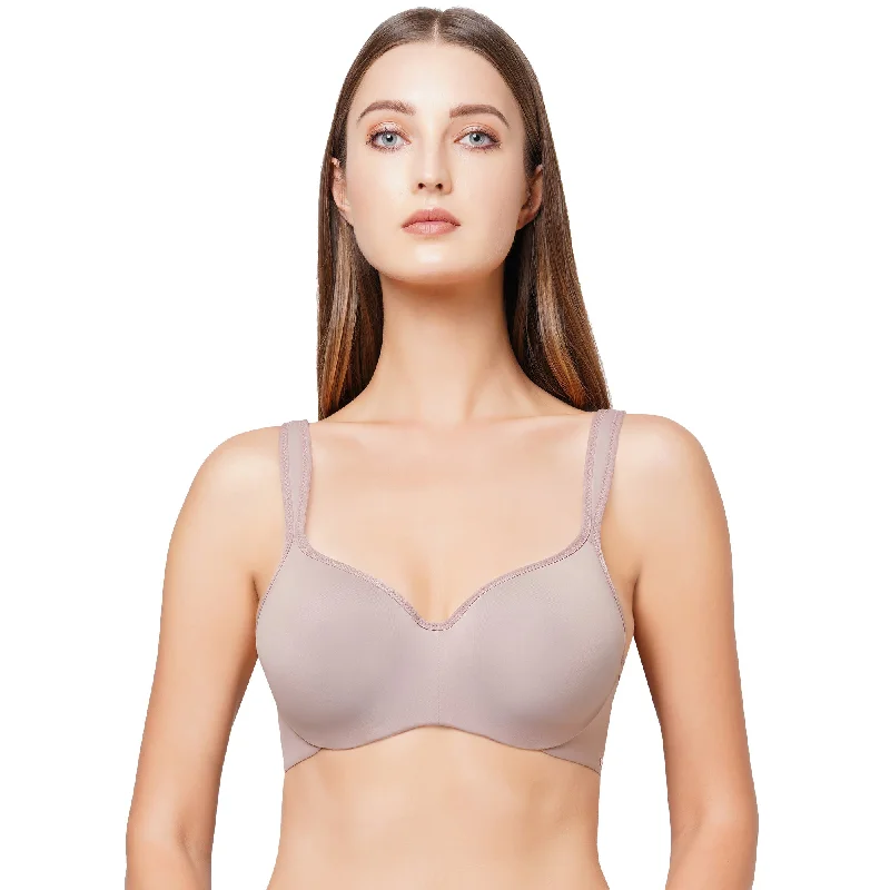 Padded Wired Full Coverage Seamless Cups Sweetheart Neckline Bra-CB-130 Smooth Push-Up Bra