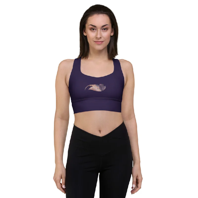 Pflaume Longline sports bra Comfortable Fit Bralette