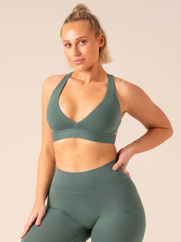 Prime Sports Bra - Emerald Soft Mesh Bralette