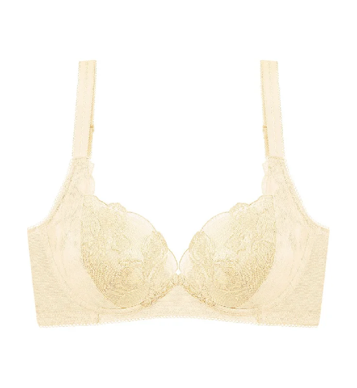 Sculpt Fleur Wired Push Up Bra Breathable Wireless Bra