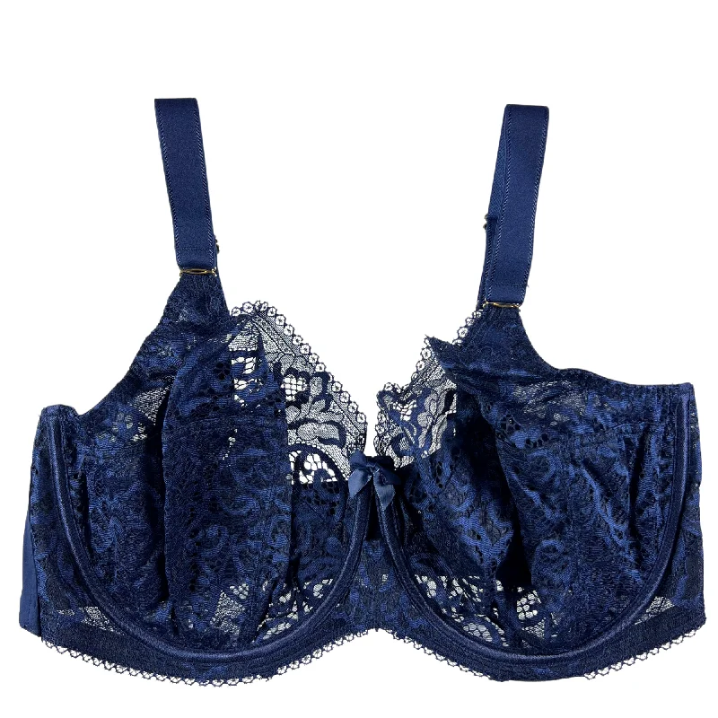 Sculptresse Estel Full Cup Bra - Navy Chic Lace Bralette