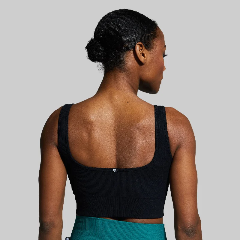 Studio Sports Bra (Black) Smooth Stretch Bra