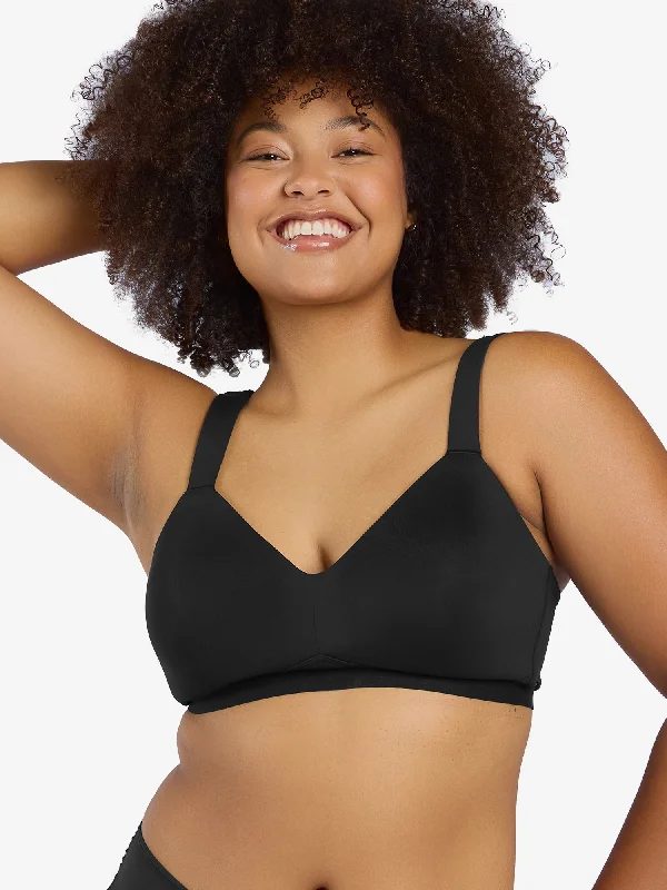 The Aurora - Lightly Lined Microfiber Wirefree Bra Soft Lace Bralette