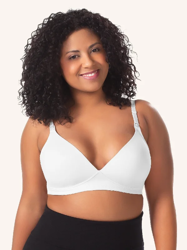 The June - Contoured Seamless Wirefree Nursing Bra Chic Lace Underwear