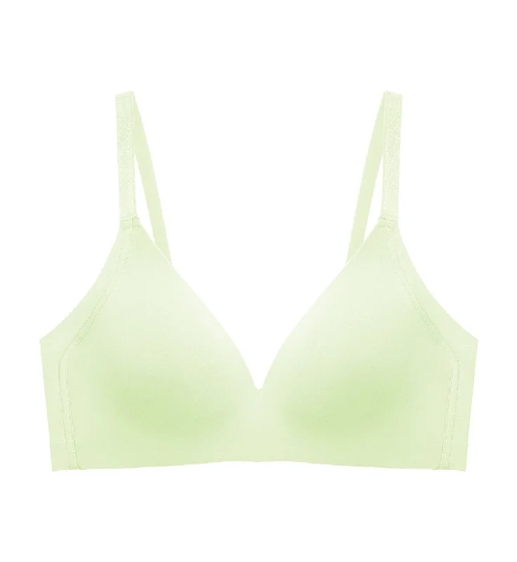 Tri-zone Non Wired Padded Bra Soft Stretch Bra