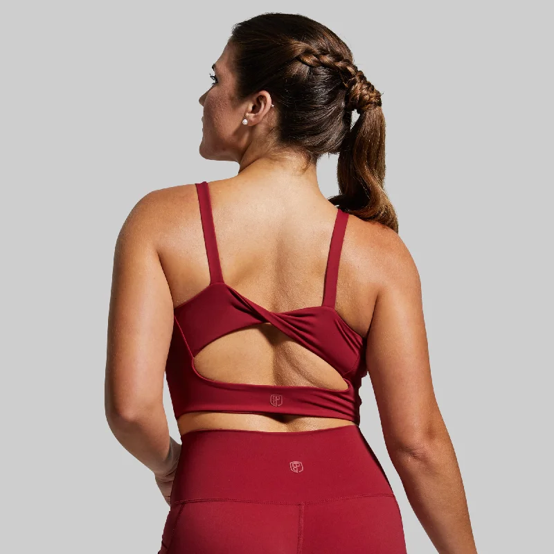 Your Go To Sports Bra (Rhubarb) Breathable Full Coverage