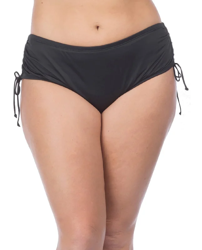 24th and Ocean Plus Size Adjustable Brief Swim Bottom Full Coverage Swimsuit