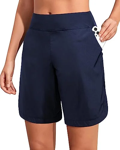 3" & 9" High Waist Quick Dry Swim Shorts Beach Ready Swimsuit