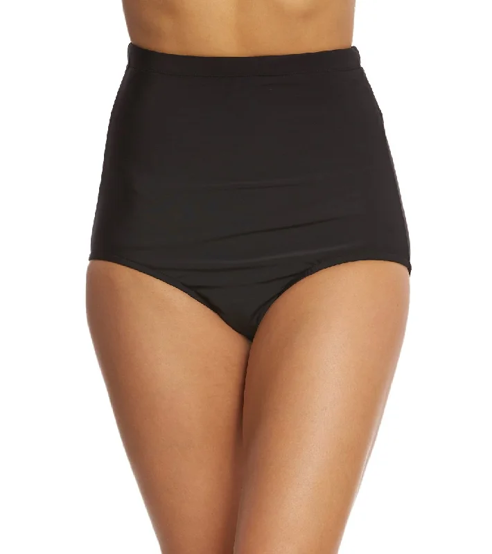 Penbrooke Ultra High Waist Brief Swim Bottom Sleek Mesh Bikini