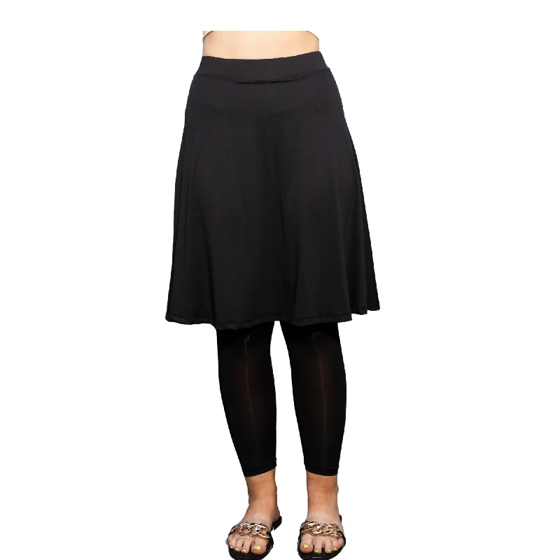 PLUS SIZE LIGHTWEIGHT Extra Long Skirted Leggings Swimwear Modest Swim Skirt with Pockets Muslim Swimwear Burkini, Swimwear Tznius Sporty Swimsuit Style