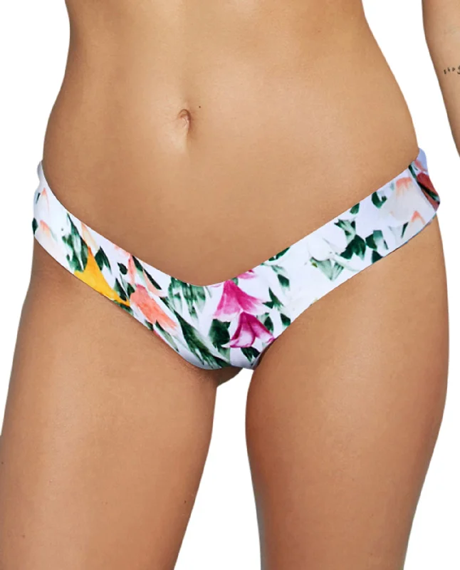 Stone Fox Swim Tucker Thong Bikini Bottom Playful Pattern Swimsuit