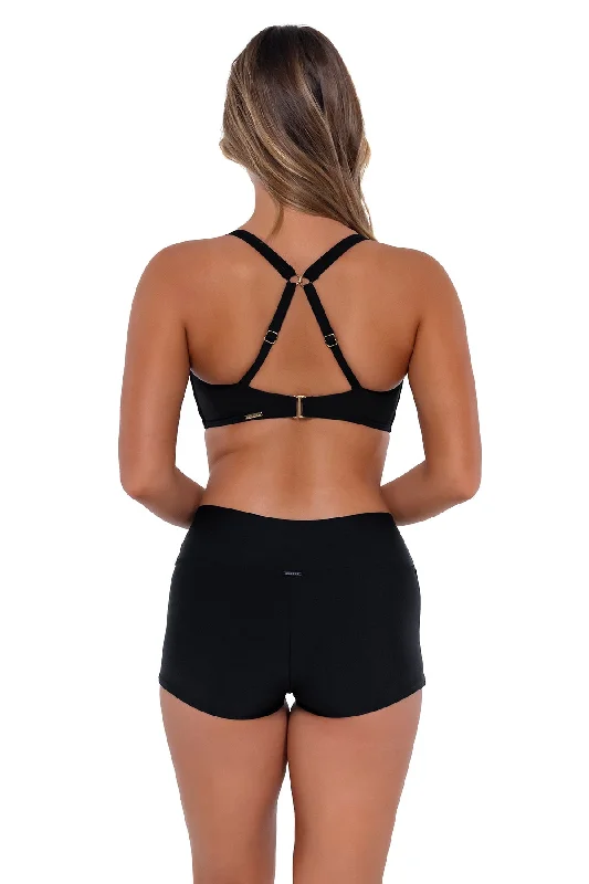 Sunsets Black Kinsley Swim Short Trendy Swimwear Set