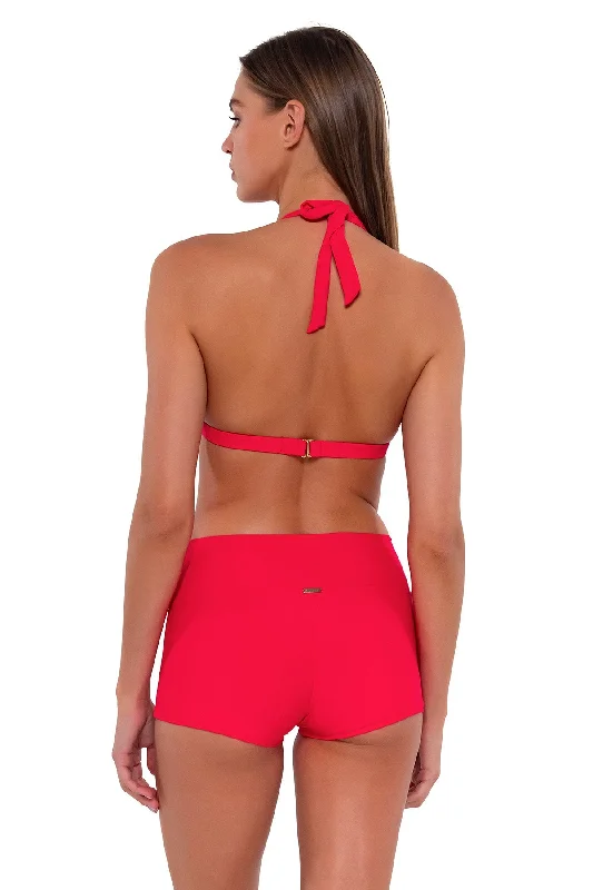 Sunsets Geranium Kinsley Swim Short Swimsuit with Skirt