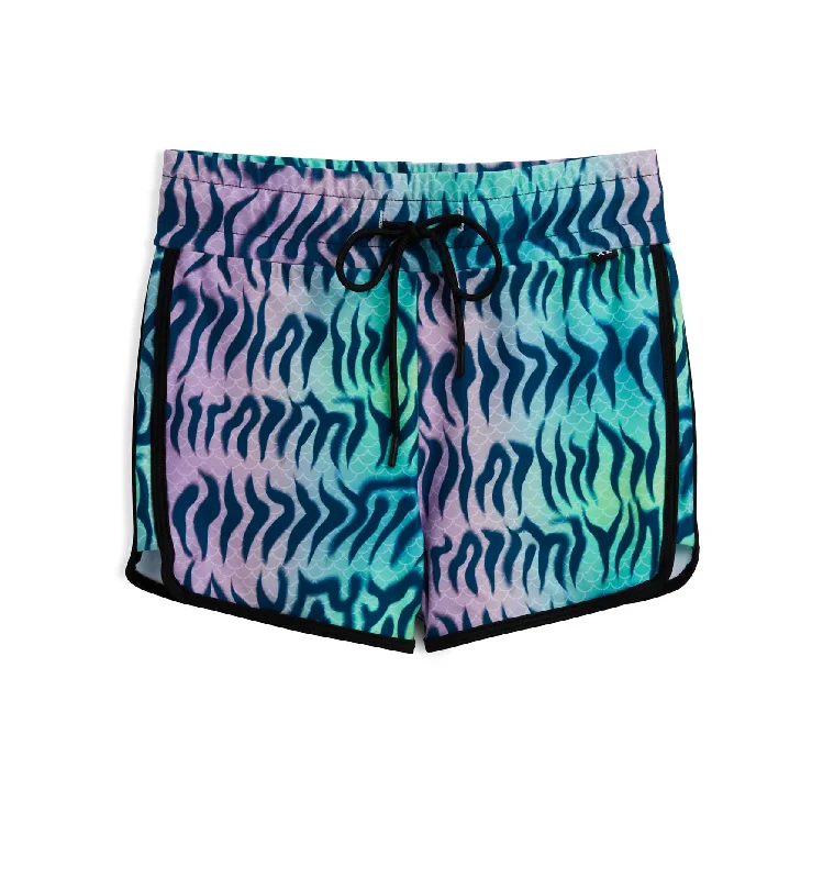 Swim High Waisted Boy Short - Head Over Eels Sleek Racerback Swimsuit