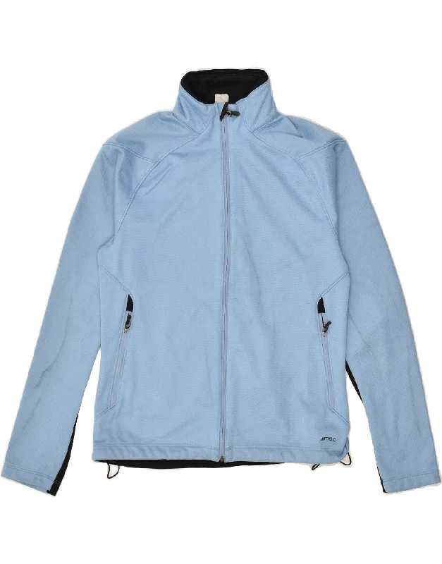 MOUNTAIN EQUIPMENT Womens Tracksuit Top Jacket UK 14 Large Blue Bomber Jacket Anorak Windbreaker