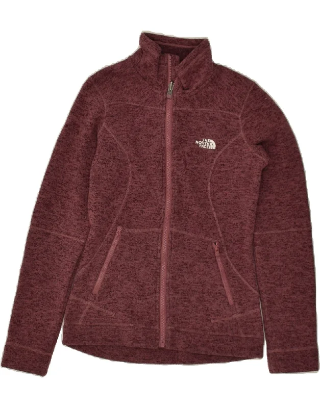 THE NORTH FACE Womens Tracksuit Top Jacket UK 6 XS Maroon Polyester Jacket Blazer Coat