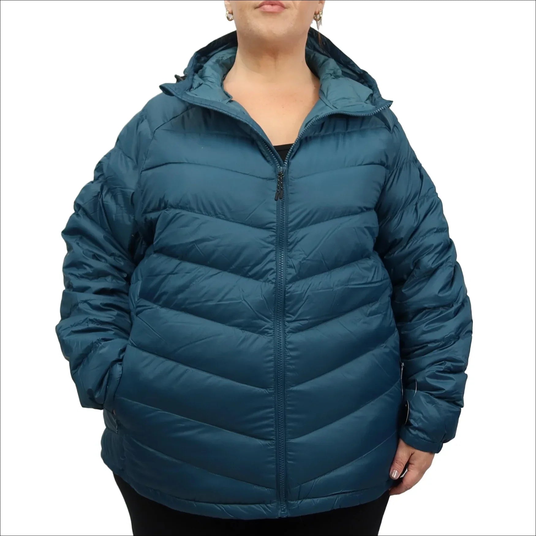 Snow Country Outerwear Women’s Plus Size Packable Down Jacket Hooded 1X-6X Fitted Jacket Loose Jacket Oversized Jacket