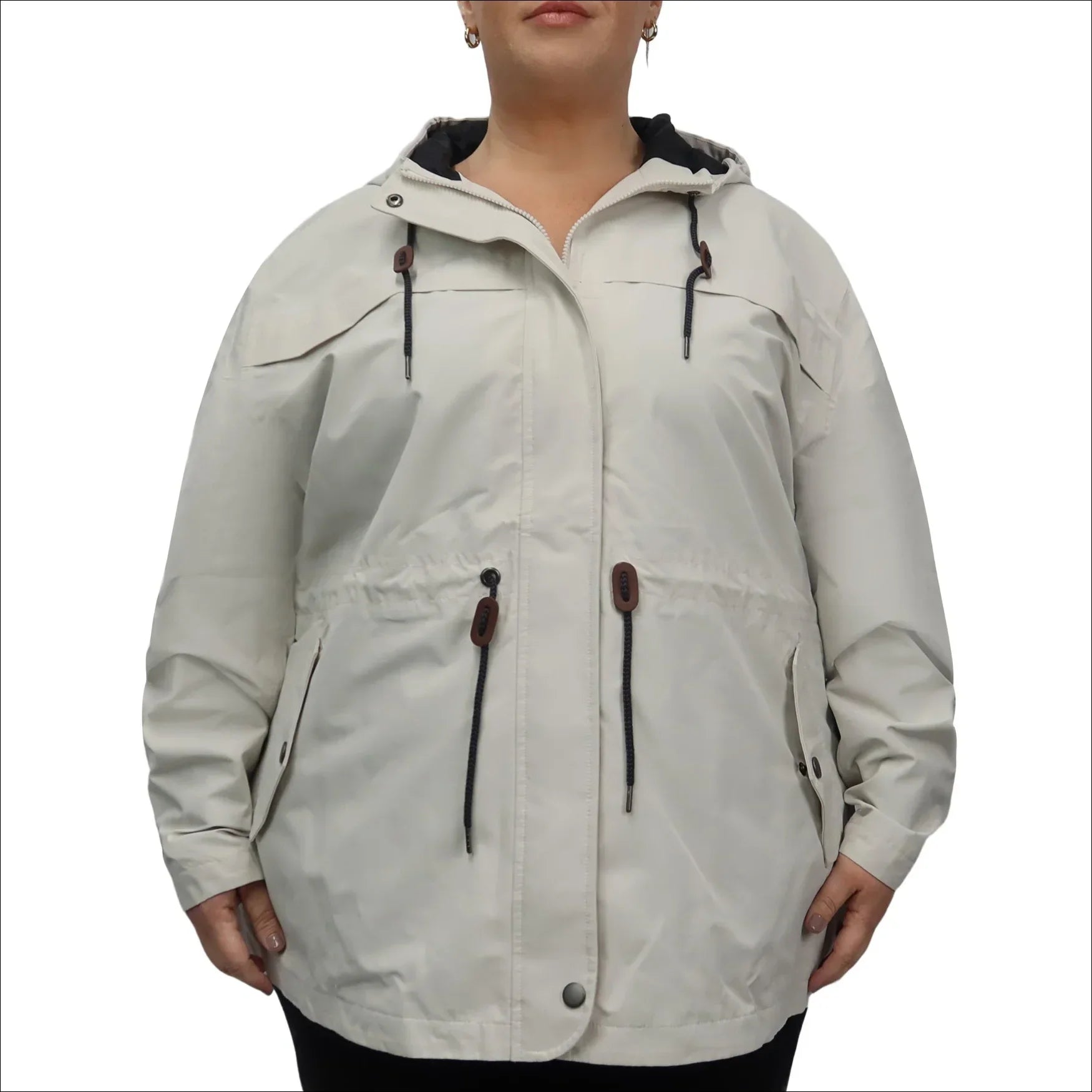 Women’s Plus Size Manchester Waterproof 2X-6X Rain Jacket Striped Jacket Polka Dot Jacket Floral Jacket