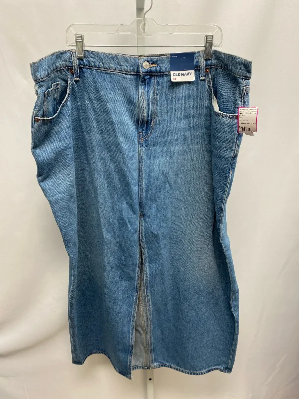 Old Navy Size 20 Denim Skirt leather skirt sleek