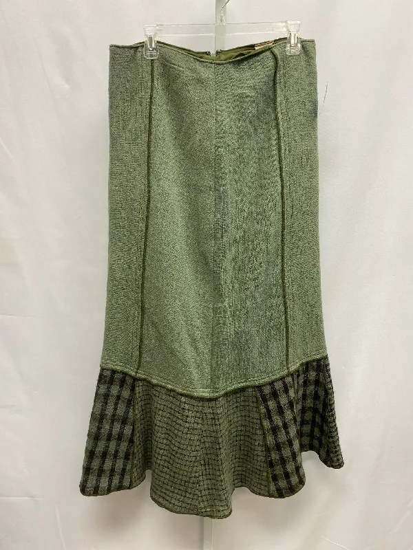 Size Large amano Green Skirt linen skirt airy