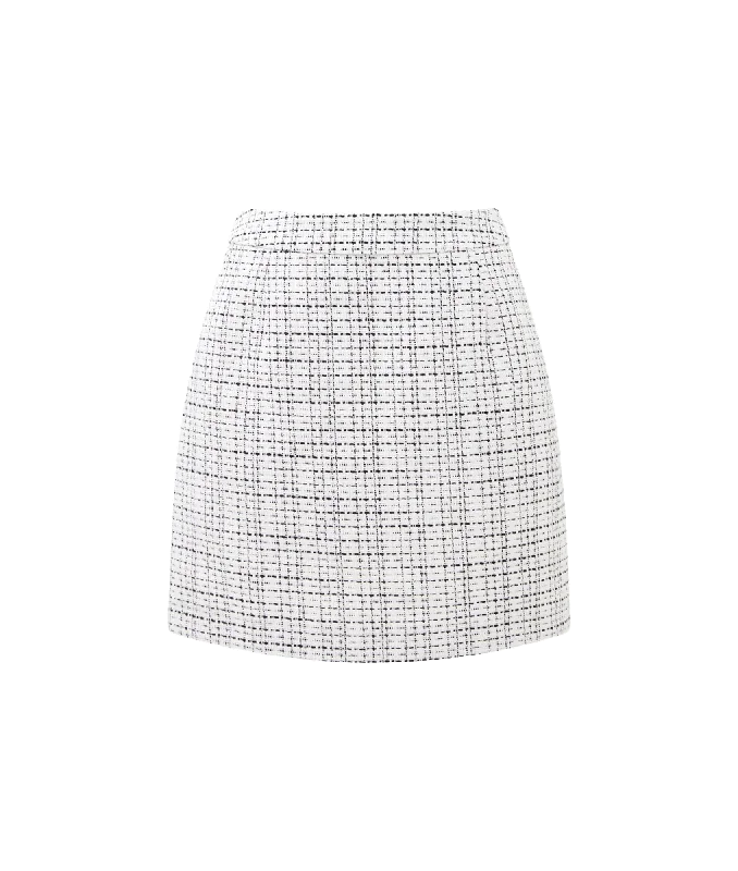 Effie Boucle Mini Skirt - Classic Cream-Blacko chiffon skirt airy